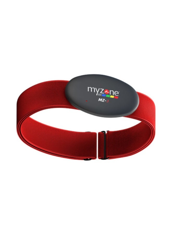 MyZone MZ-3 Chest Strap Heart Rate Monitor | Bluetooth Fitness Tracker for Gym & Workout Training